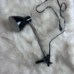 Flexible Clip On Table Lamp, Black
